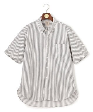 J.PRESS MEN 【KING SIZE】【吸水速乾 / 抗菌防臭 / 遮熱 / 防シワ】【J.PRESS OXFORD JERSEY】カノコインレイ半袖 シャツ / B.D.