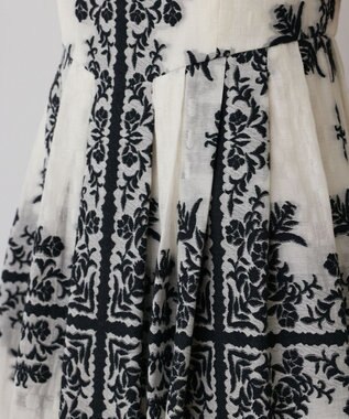 GRACE CONTINENTAL フレームジャガードドレス ブラック