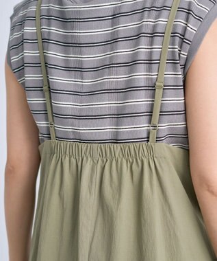 Green Parks 撥水加工キャミワンピース Khaki