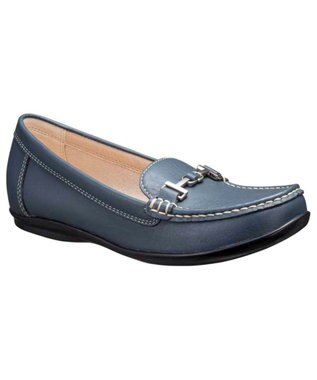 REGAL FOOT COMMUNITY 【アールドット】S04C ビット付きフラットシューズ ネイビー×ネイビー