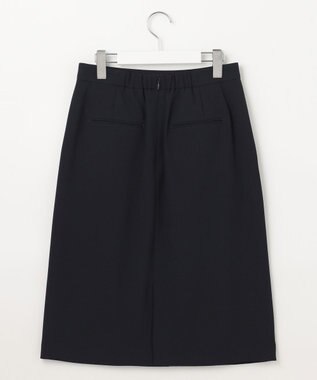 23区 L 【セットアップ対応/洗える】ドライツイル タイトスカート ネイビー系