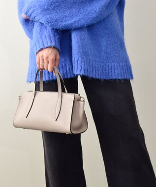 INTER-CHAUSSURES 【LORISTELLA】シュリンクレザーベーシックハンドバッグ