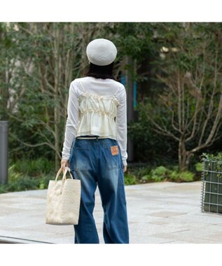 林八百吉商店 un chapeau　ペーパーブレードベレー グレー