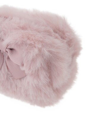 Maison de FLEUR ピンクマニアファーロングポーチ Pink