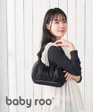 ROOTOTE 3640【メタリックレース】SC.ベビールー.チュールワンハンドル-A 03：ブラック