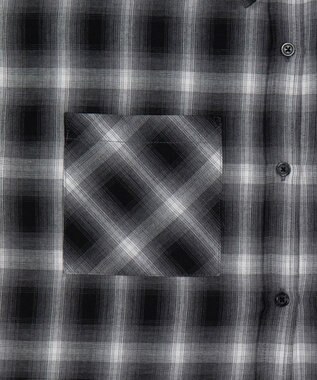 WEGO ショートチェックシャツ ブラック