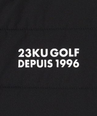 23区GOLF 【MEN】【防風/撥水/ストレッチ】【袖取り外しで2WAY】キルティング ブルゾン ブラック系