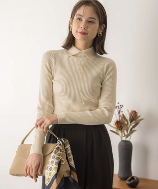 組曲 パールラリアットネックレス ゴールド系