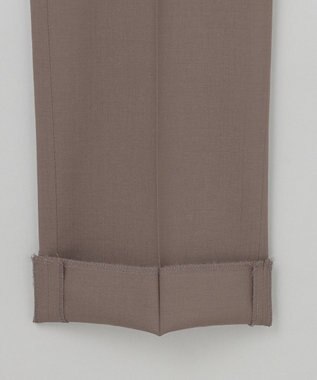 GOTAIRIKU ロングセラー【洗える/折り目加工/シワになりにくい/ウエストアジャスター】ウォッシャブル サマーウール100％パンツ_限定色(ノータック)25年モデル 新色/ブラウン系