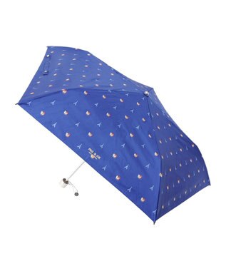 MOONBAT 【軽量】PAUL & JOE 晴雨兼用日傘 折りたたみ傘 ヌネットインパリス 一級遮光 遮熱 UV スカイブルー