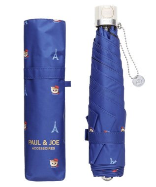 MOONBAT 【軽量】PAUL & JOE 晴雨兼用日傘 折りたたみ傘 ヌネットインパリス 一級遮光 遮熱 UV スカイブルー