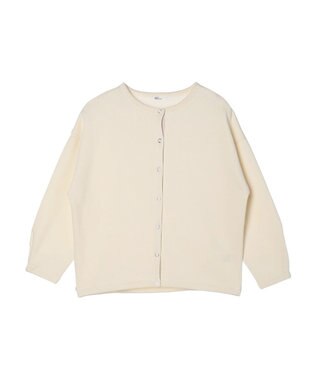 CRAFT STANDARD BOUTIQUE 裏起毛リングドットカーディガン Ivory