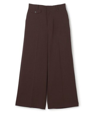 UNFILO L TENNEN TOUCH ワイドストレートパンツ ブラウン