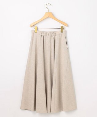 組曲 S ライトリネンライクフレア スカート ベージュ系