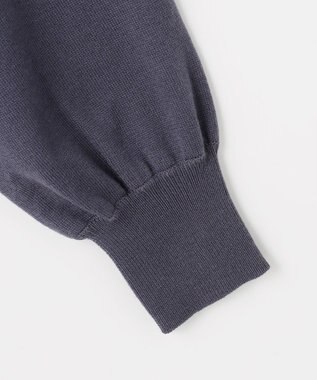 Feroux ブローチデザインニット プルオーバー ネイビー系