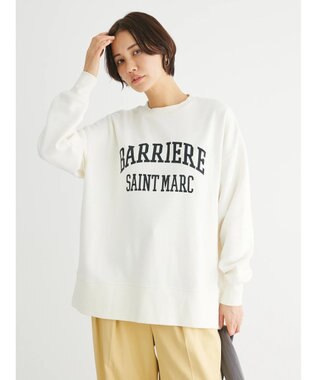 Green Parks 裏起毛ロゴプルオーバー Off White