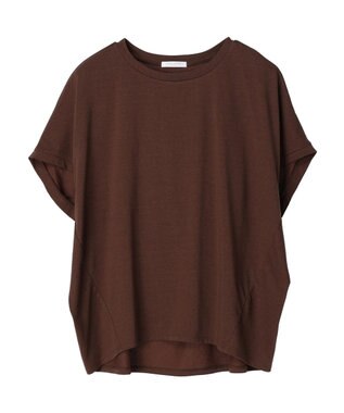 Green Parks 接触冷感半袖コクーンゆるプルオーバー Brown