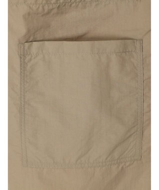 Green Parks ノーカラーミリタリーベスト Beige