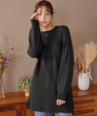 Tiaclasse 求心片畦ニットチュニック