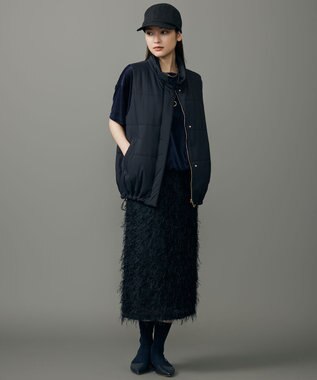 自由区 【SHIHOさん着用】シアーベロア カットソー ネイビー