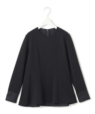 【洗える】ミリオーネダンボールニット ペプラムブラウス