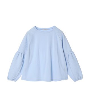 Green Parks 袖ポコポコドッキングカットプルオーバー Light Blue