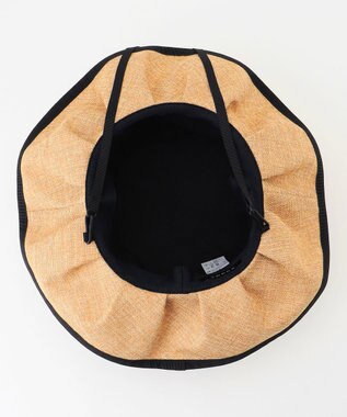 TOCCA 【UV99%以上カット・吸水速乾・抗菌防臭・洗える・サイズ調整可】FRILL HAT ハット ベージュ系