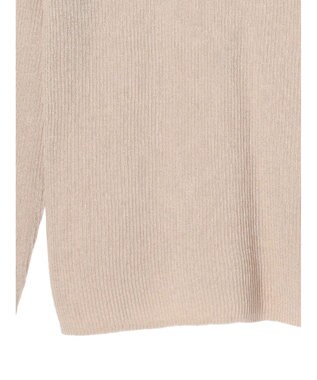 earth music&ecology シアーリブニットプルオーバー Beige