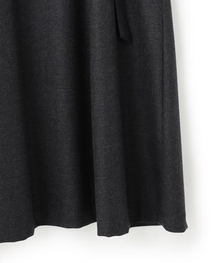 23区 L ウールジョーゼット フィットアンドフレア ワンピース グレー系