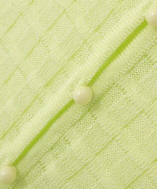 AMERICAN HOLIC シアーチェックカーディガン Lime Green