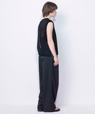 NAVE シアーニット ノースリーブ ブラック系