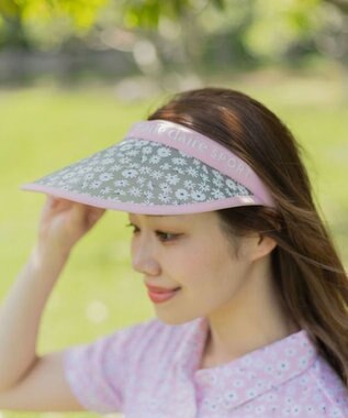 FILA GOLF／marie claire 【marie claire SPORT】花柄UVクリップサンバイザー