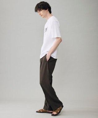 UNFILO MENS ウーリーノ 2タックスラックス ブラウン
