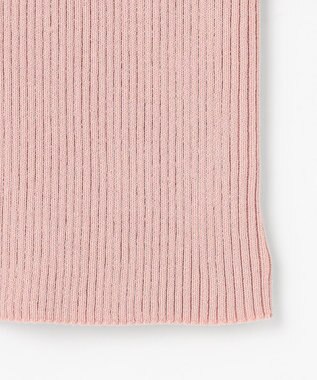 Feroux シアートリム リブニット ピンク系