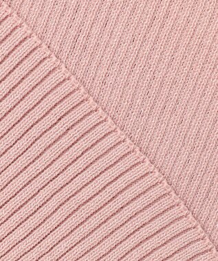 Feroux シアートリム リブニット ピンク系