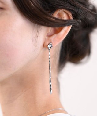 blancotokyo 【金属アレルギー対応】ビジューロングバーピアス DAMA