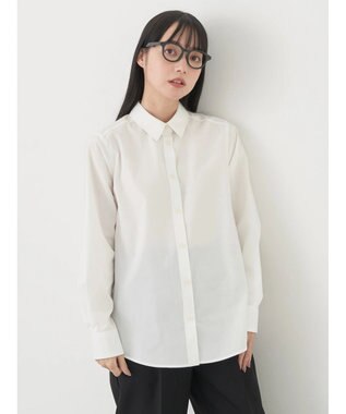 earth music&ecology クレリックシャツ Off White