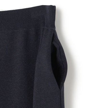 UNFILO 【MAG×スタイリストコラボ】イージーケアシャツ×ラメIラインスカート サックス×ネイビー