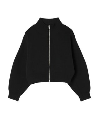 Green Parks ・ＥＬＥＮＣＡＲＥ　ＤＵＥ　ハイネックＺＩＰカーディガン Black