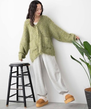 WEGO スウェットジョガーパンツ 杢グレー