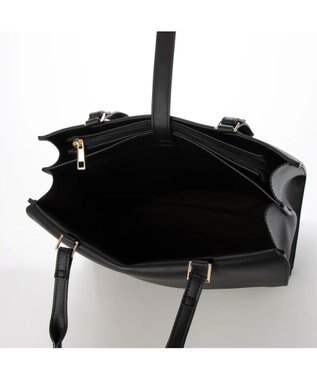 UNBILLION cachecache WEB限定ヒネリディテールA4トートバッグ ブラック