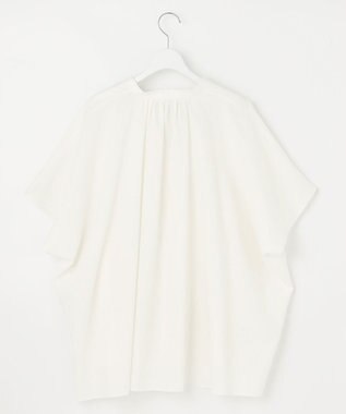 UNFILO 【洗える】リネンレーヨン　スキッパーシャツ オフ