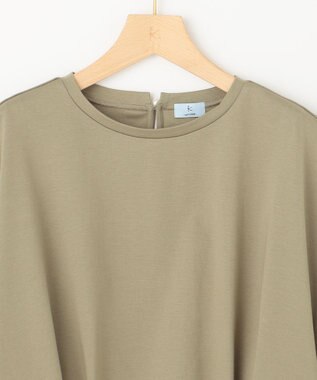 組曲 L 【WEB限定】コンシャスジャージーフレンチスリーブカットソー オリーブ系