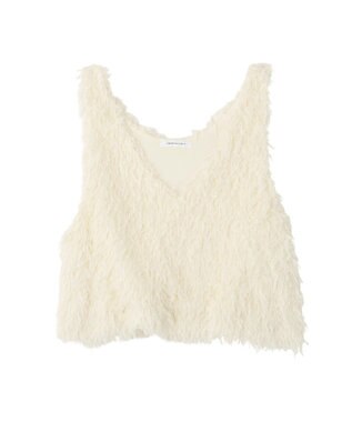 AMERICAN HOLIC 【選べる丈】フェザーVネックベスト Ivory