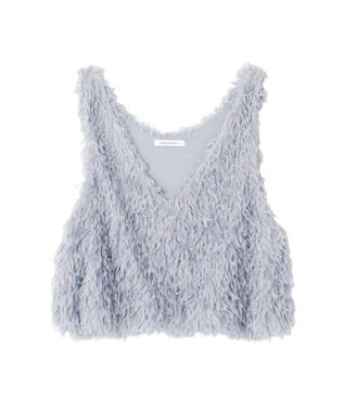 AMERICAN HOLIC 【選べる丈】フェザーVネックベスト Light Blue