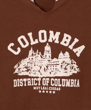 WEGO リブショートCOLOMBIAT ブラウン