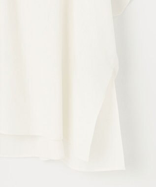 UNFILO 【洗える】リネンレーヨン　スキッパーシャツ オフ