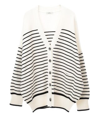 earth music&ecology やわらかタッチカーディガン Border