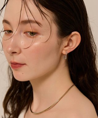 Phoebe 〈金属アレルギー対応/痛くないシリーズ〉スターフープライトフィットイヤリング　シルバー/ニッケルフリー シルバー