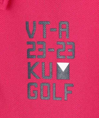 23区GOLF 【WOMEN】エイトロックカノコ カラーポロシャツ ピンク系